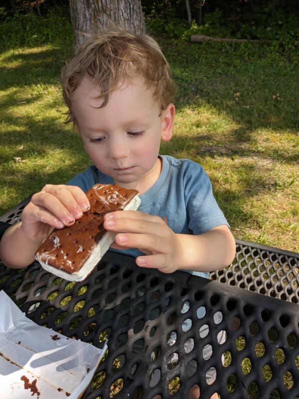 The rewards of staying on shore with Dad