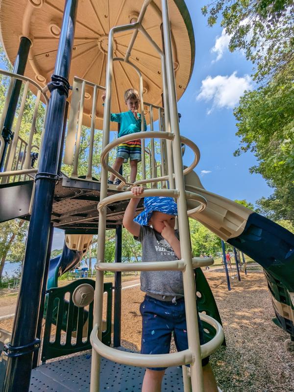 Playground by the lake