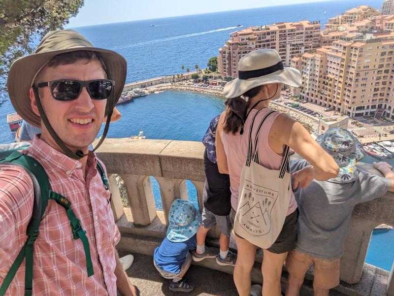 Walkway overlooking the sea.