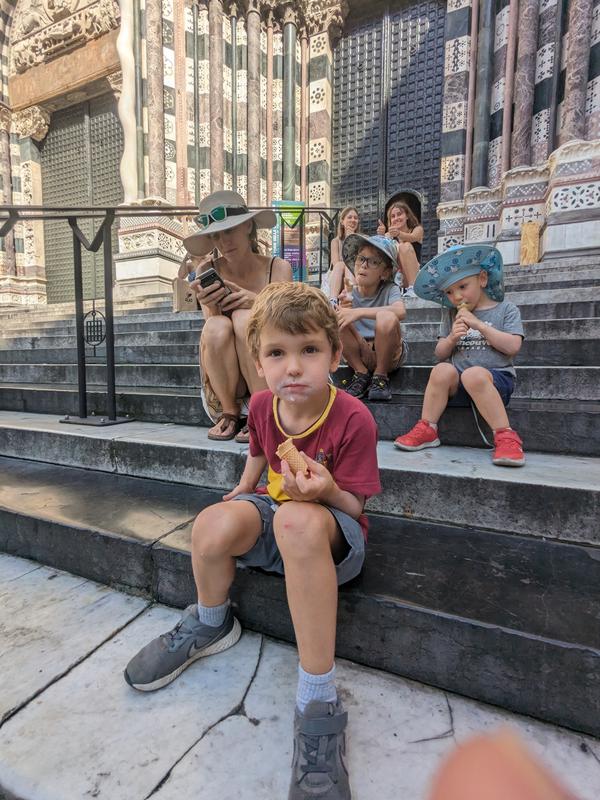 Reward for an intense travel day: Gelato