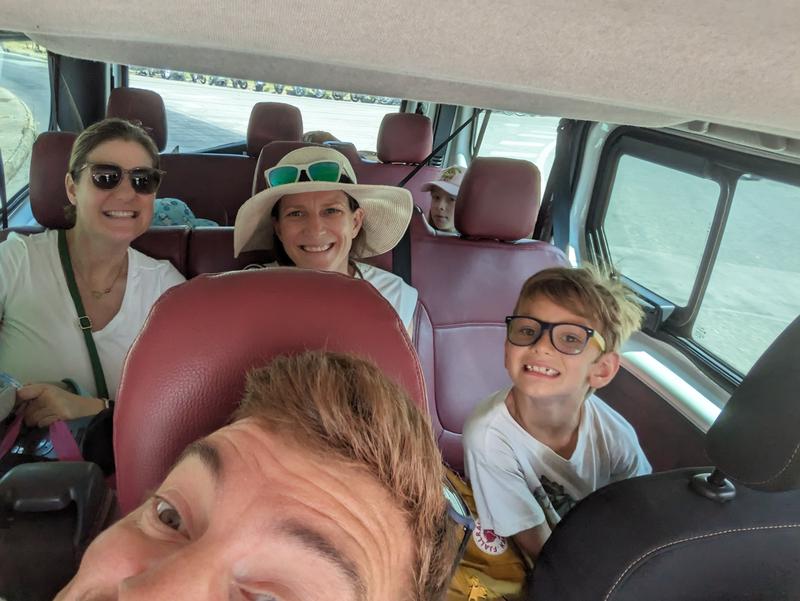 In the taxi to the Corsica Ferry