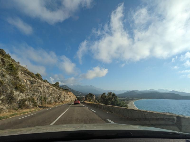 Driving to Calvi, Corsica