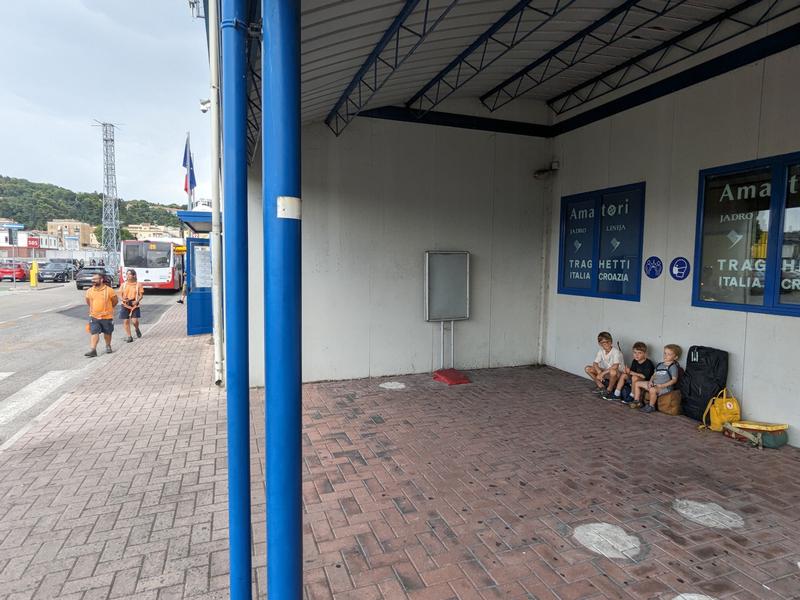 Waiting at the ferry terminal