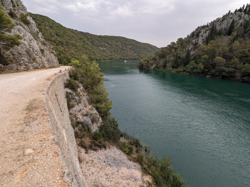 walking to Skradin along the river