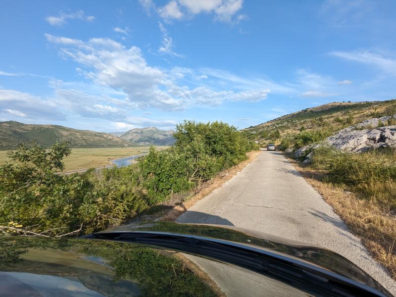 Converted rail overlooking the Trebisnjica waterway