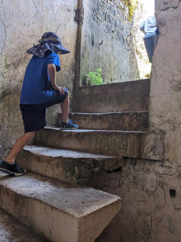 Jump that step, Sam!