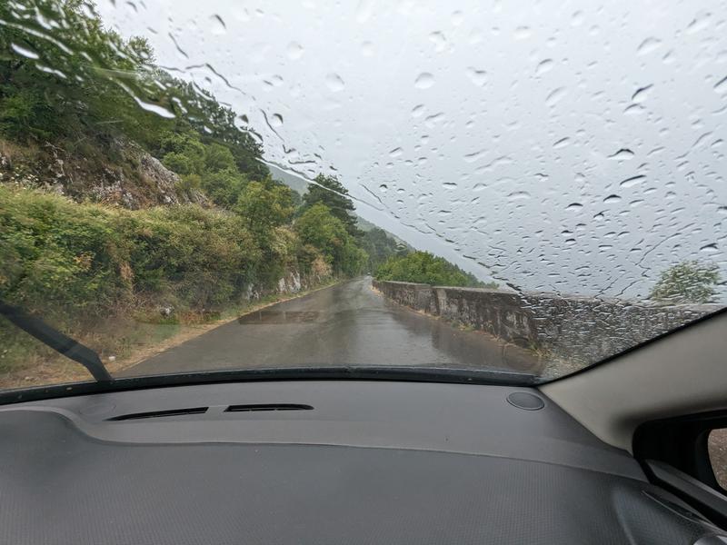 Rain on the serpentine