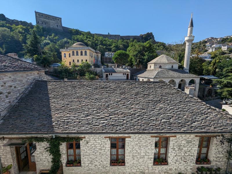 Look at that slate tile roof!