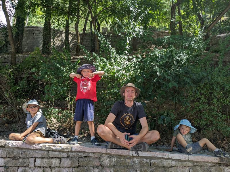 Waiting for the bunker tour