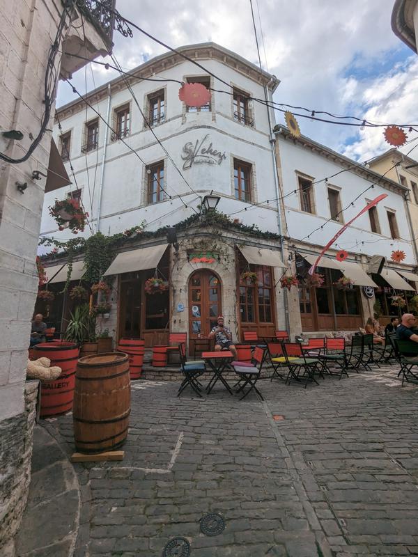 Our hotel from below