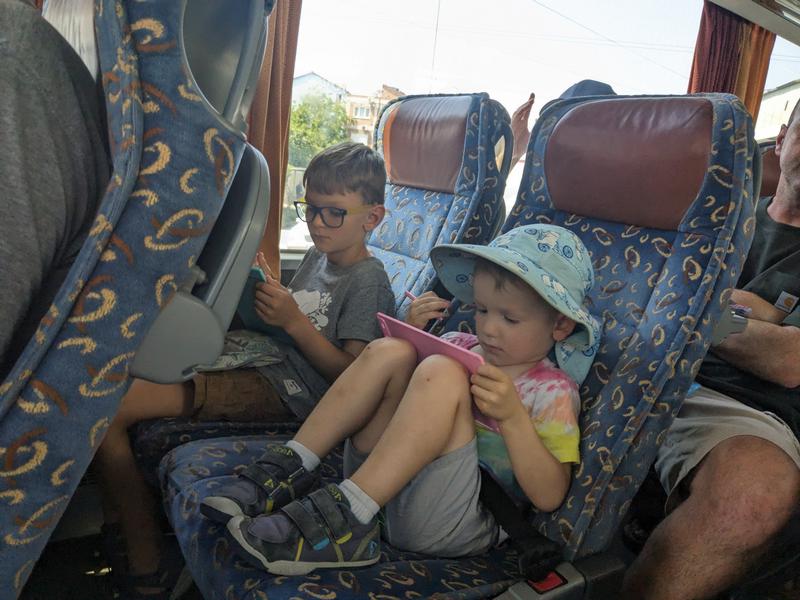 On the bus from Tirana