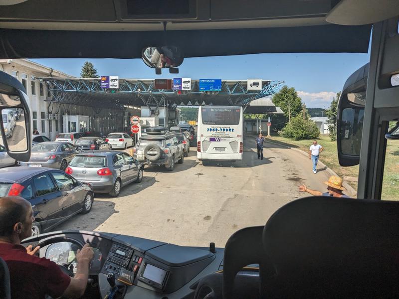 Border crossing into North Macedonia