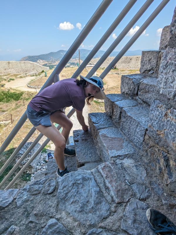 Special inspection of the stair's pitch