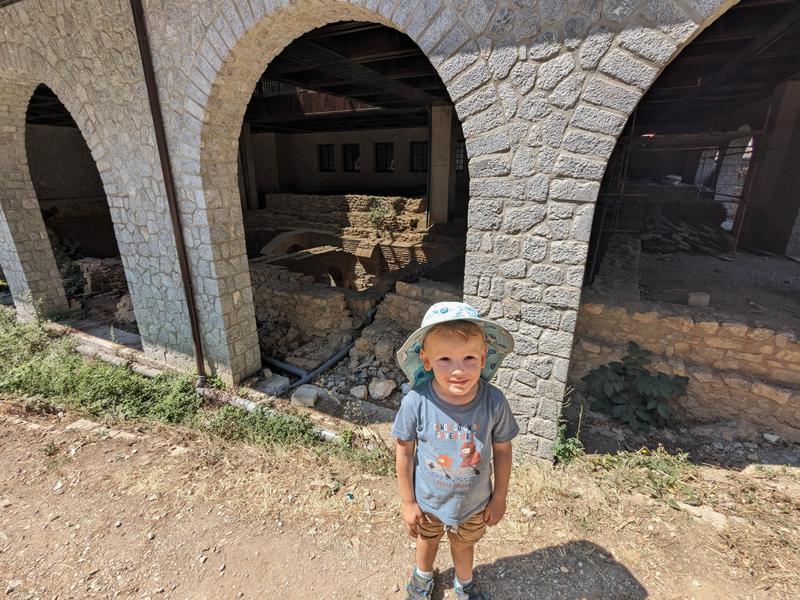 Excavation under the monastery
