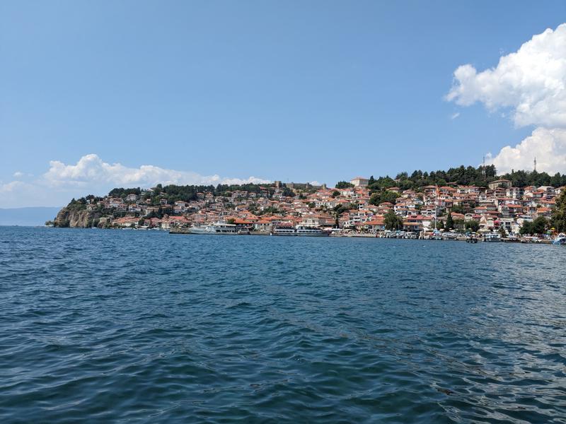 View of the town from the pier