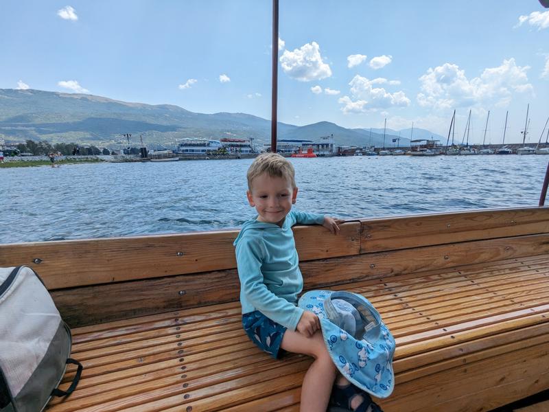 Max in the water taxi