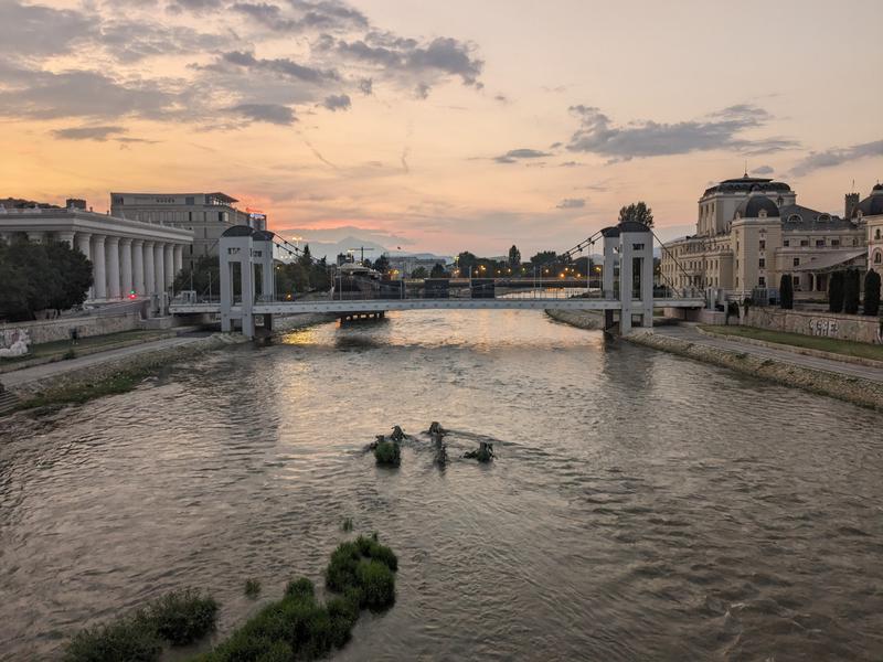 Sunset over the Varda