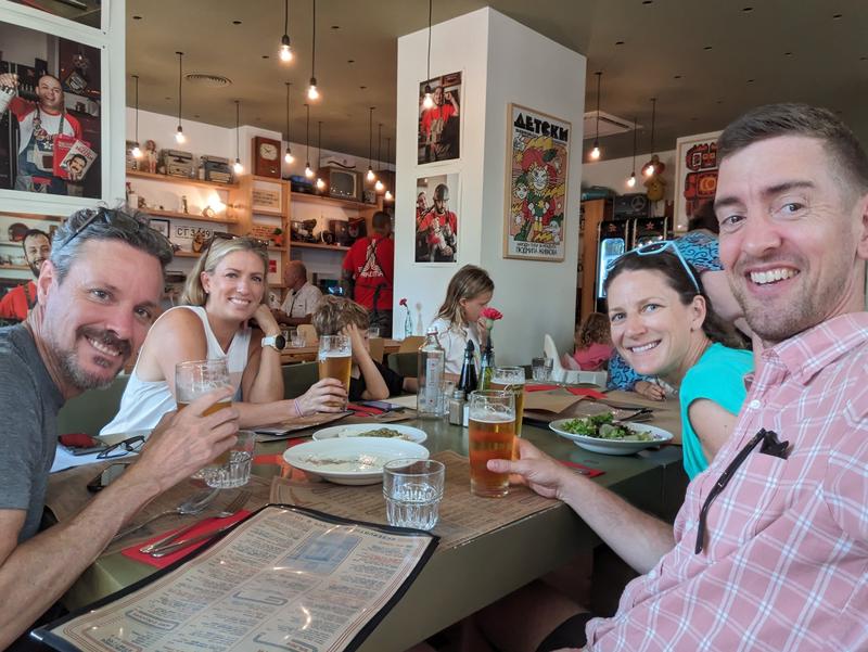 A late -- but very much deserved -- lunch