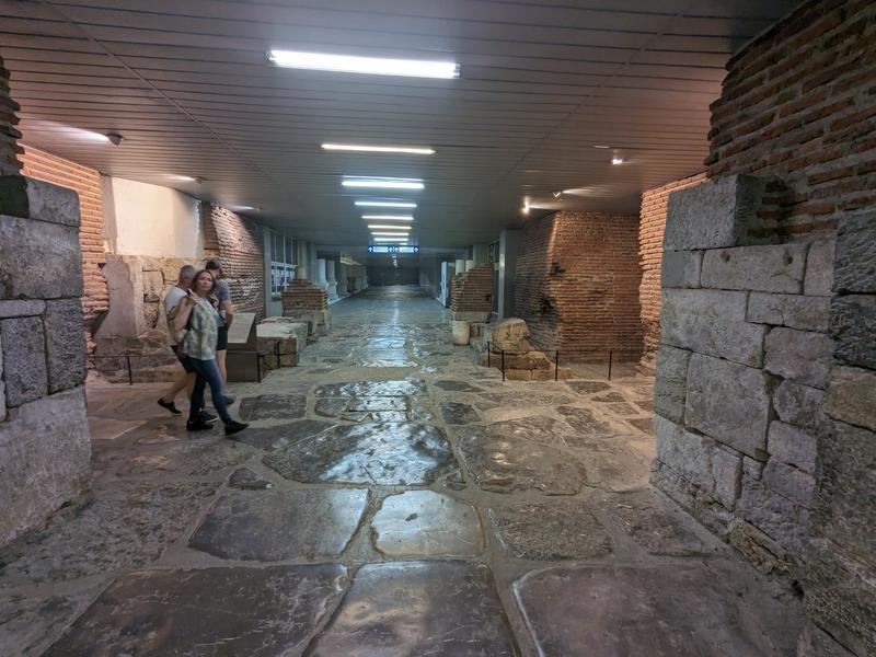 The Roman ruins under the main square