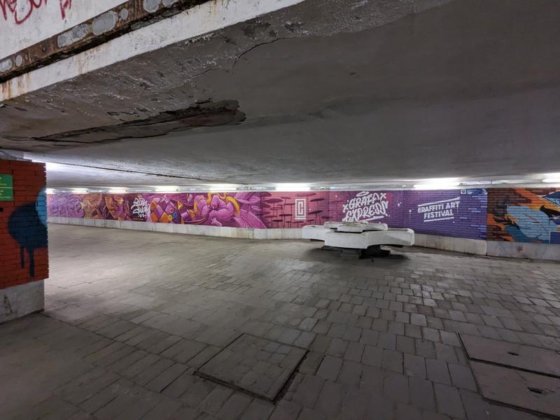 Wall art in the underground.