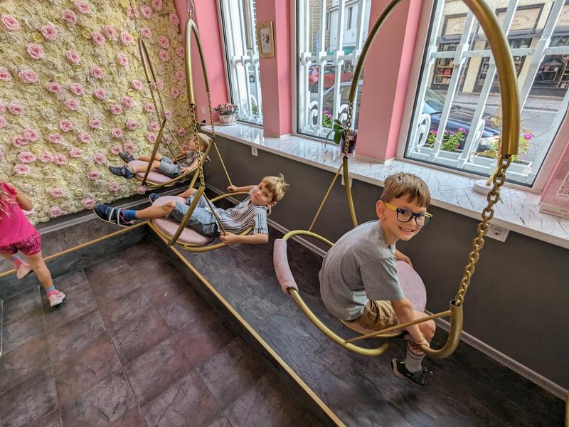 Breakfast at the "Pinko" Cafe