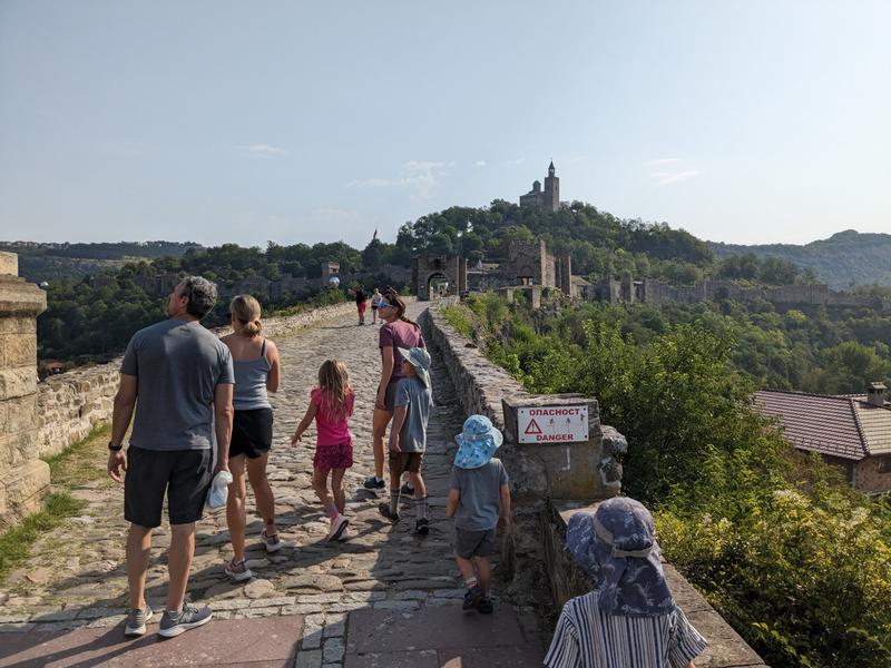 Walking toward the fortress