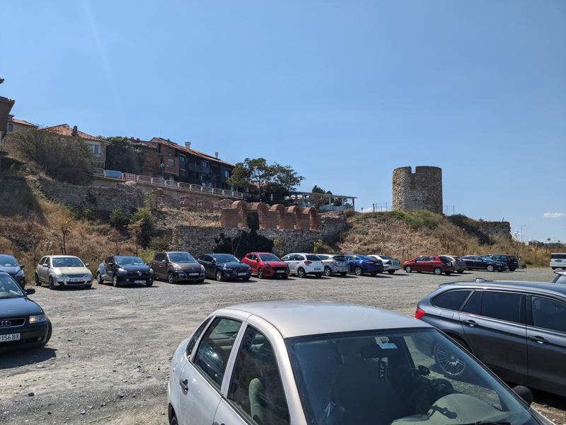 Ruins by the car park