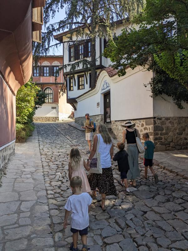 Walking into the old town