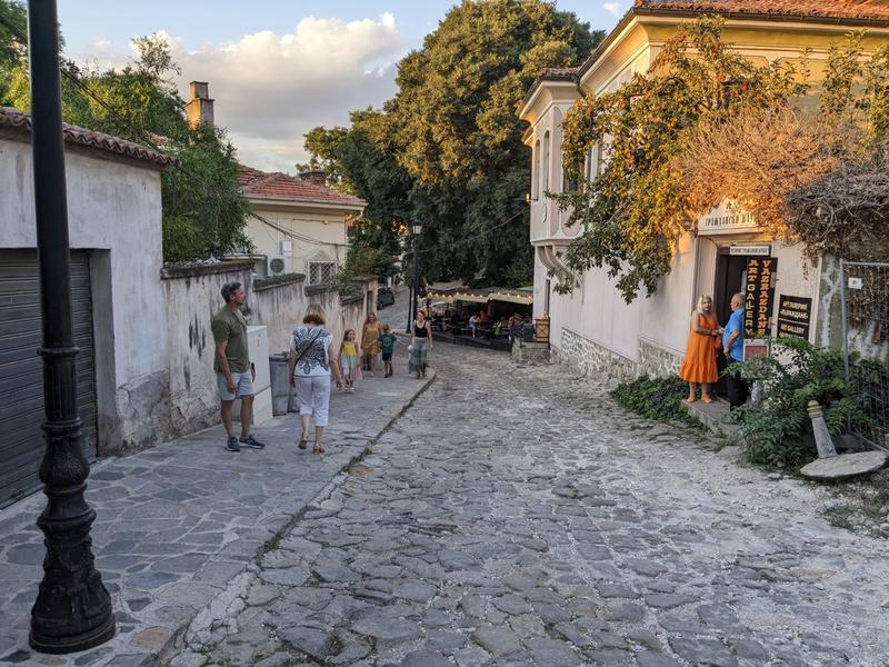 Walking up to the amphitheater