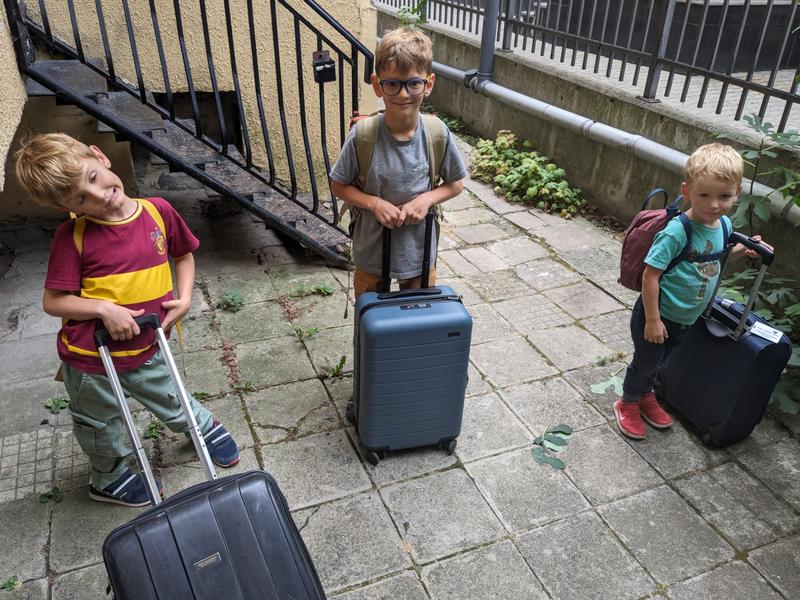 Ready to leave our AirBnB