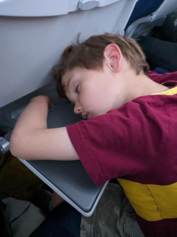 Kids can sleep anywhere...