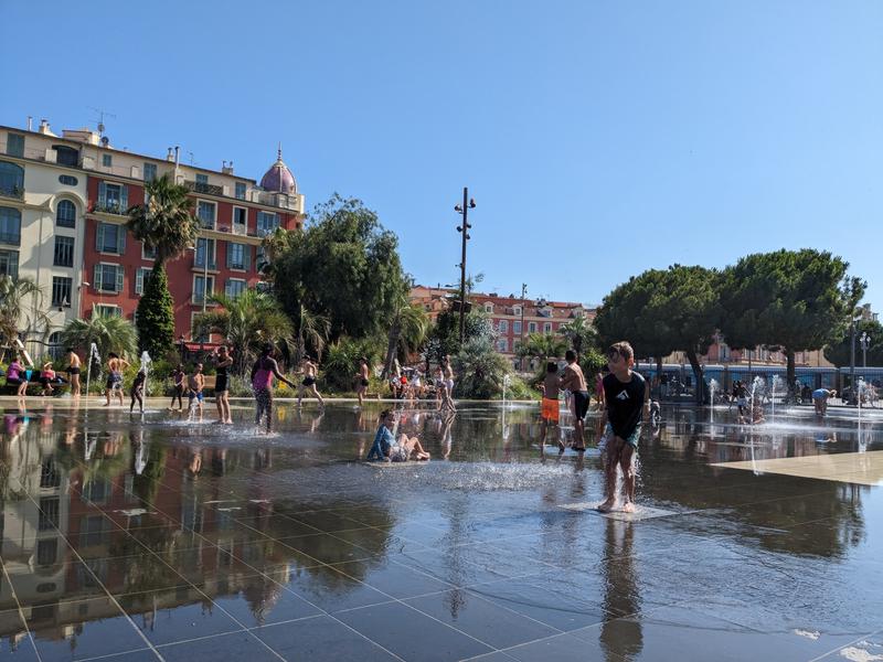 The kids had a break at the water park