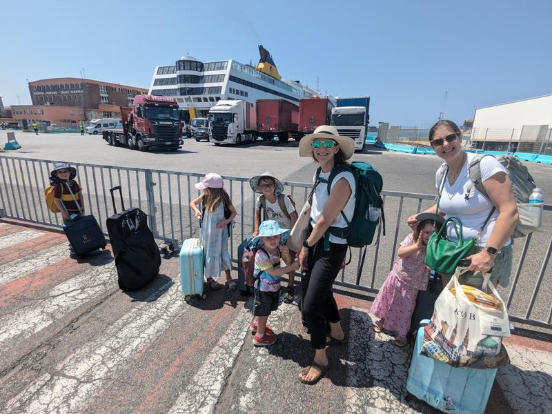 Waiting to board the Corsica Ferry