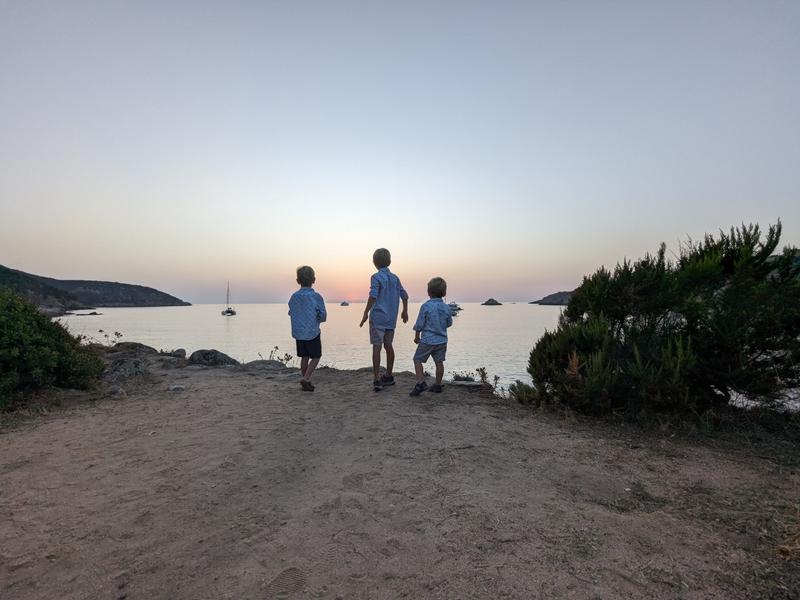 Boys at Sunset