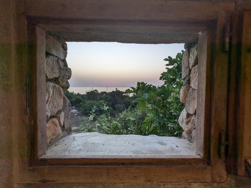 Sunset in a box . . . in a box . . . in a box