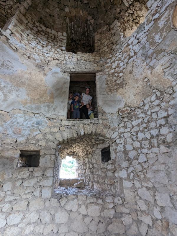 Inside the tower