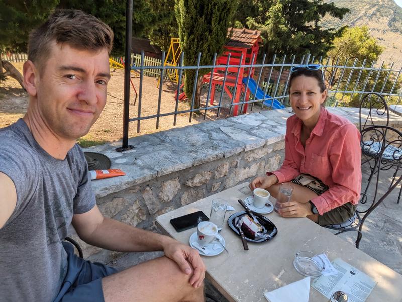 Coffee while the kids play