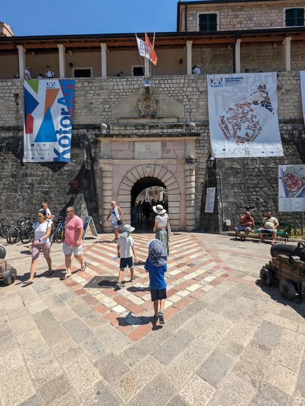 Entering the sea gate