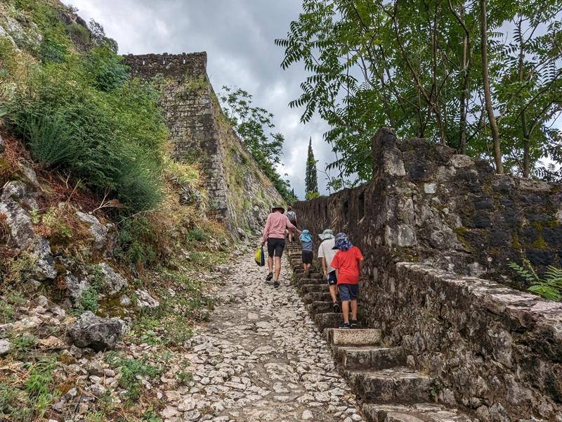 Hike up to Castle San Giovanni