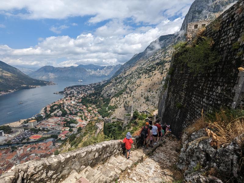 Coming down from the top