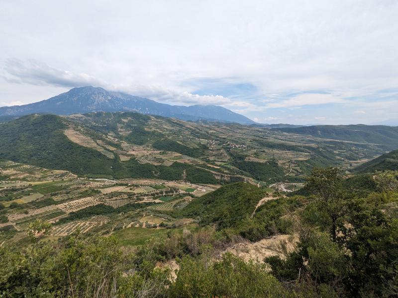 Looking out over the countryside during our hike