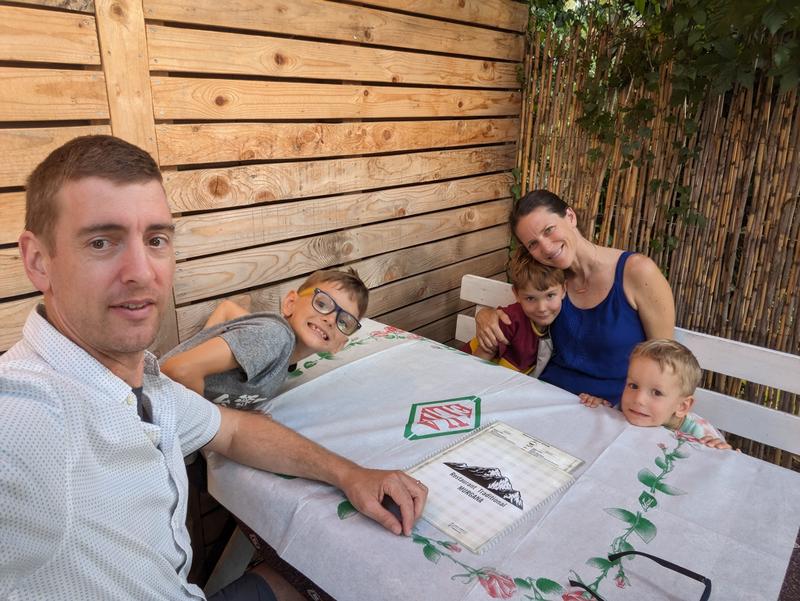 Dinner with crazy boys