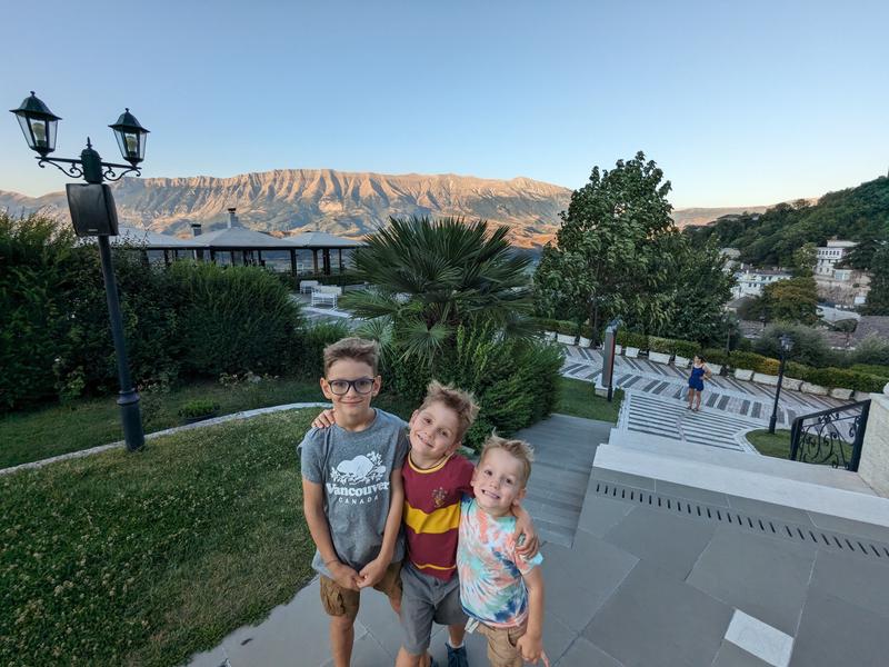 Sunset view of the mountains