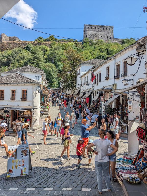 A view of the bazaar