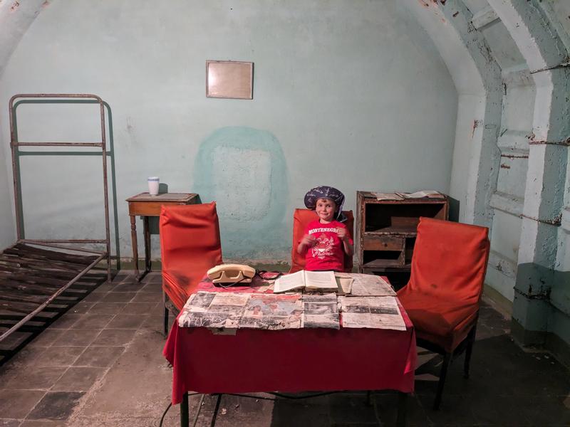 Sammy in the Mayor's bunker office