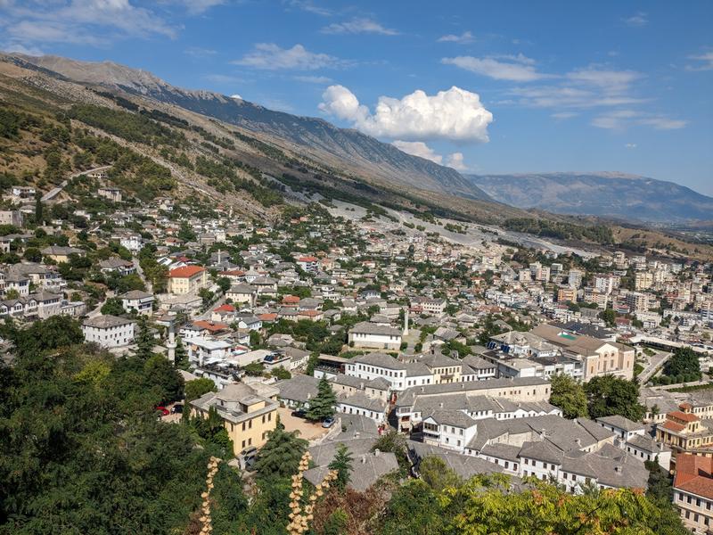 View of the city from the top of the castle