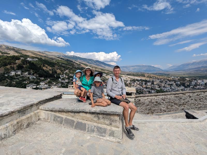 Faimly photo from the top of the castle