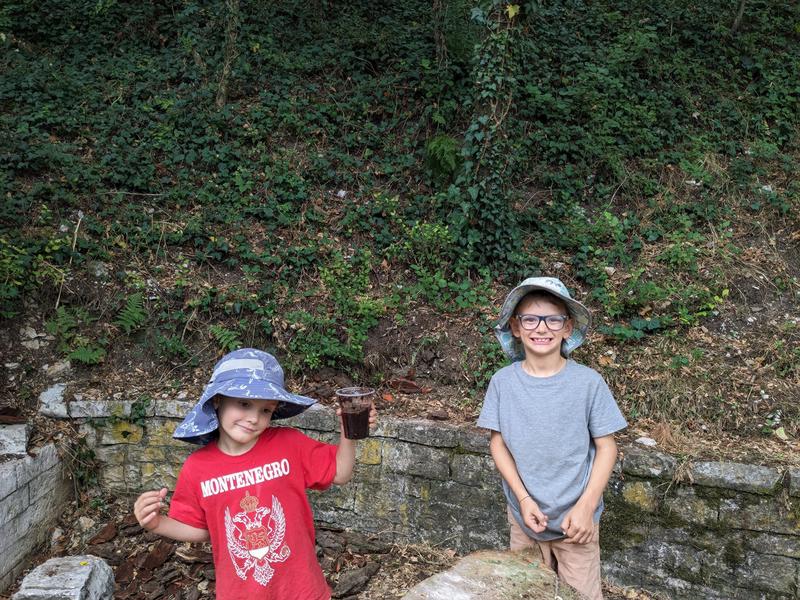 Keeping themselves busy making "potions"