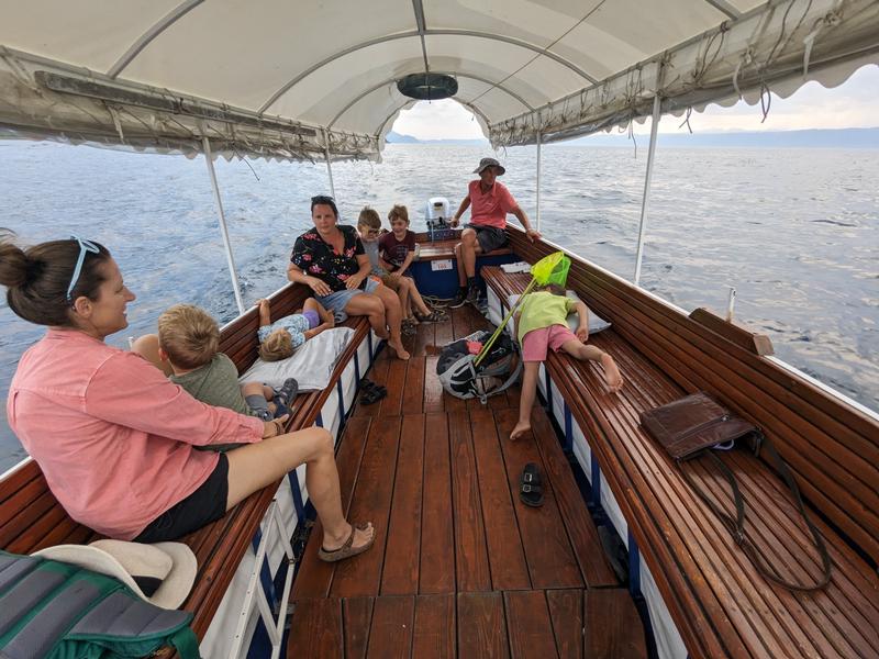 Water taxi to the beach