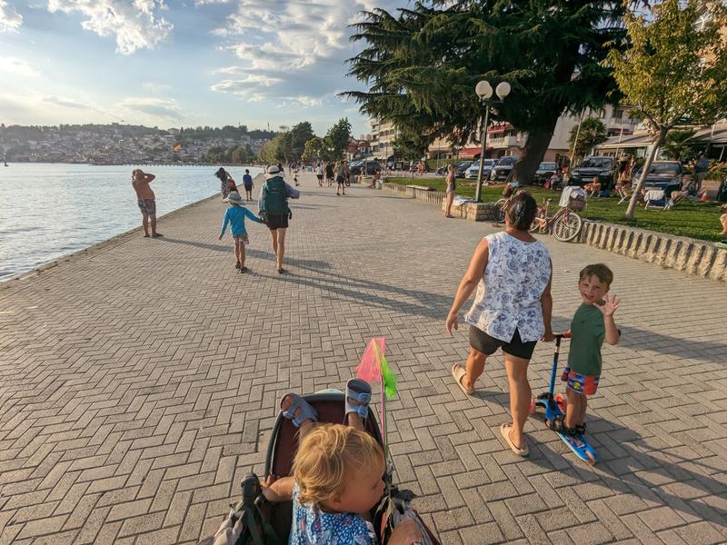 Walking home from the beach